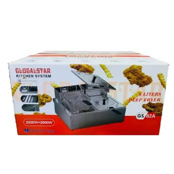 Globalstar 12L Commercial Double Deep Fryer