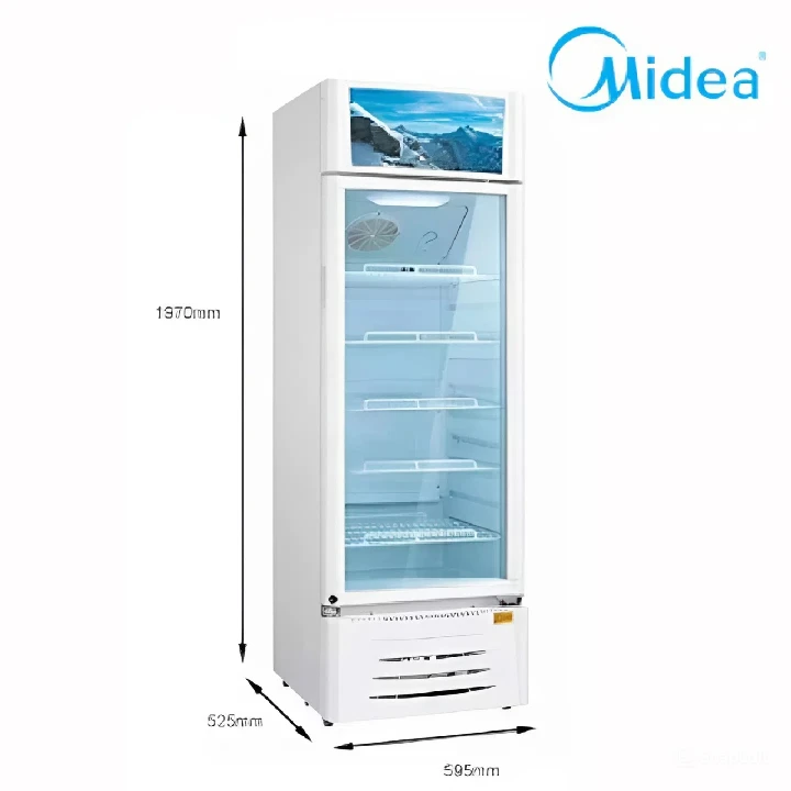 Midea 432L Showcase Display Chiller Refrigerator