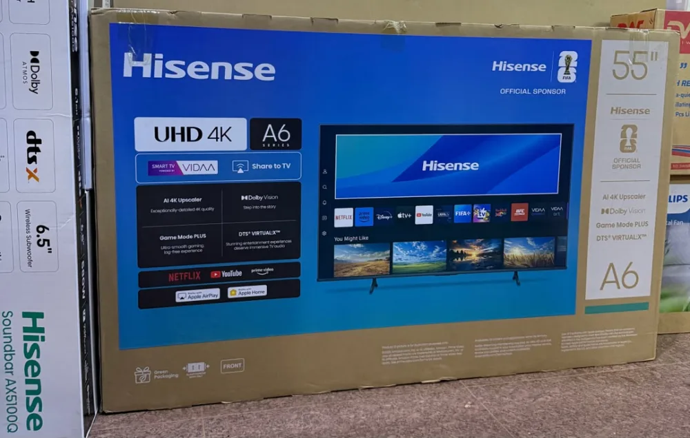 Hisense 55 A6 Smart 4K UHD TV Uganda