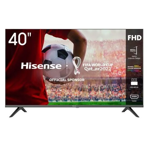 Hisense 40 inch Full HD LED television showing clear 1080p picture